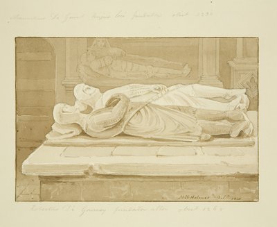 Monument of de Gournay and Gaunt i østenden av South Aisle of St Mark