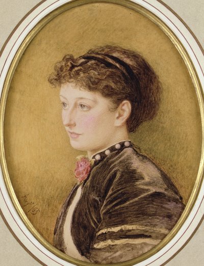 Kate Collins (nee Dickens) 1865 (wc på papir) av Marcus Stone