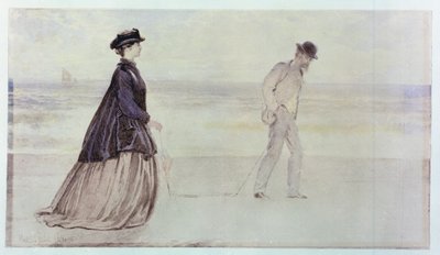 The Happy Pair - Mr. And Mrs. Lammle, 1864 (wc på papir) av Marcus Stone