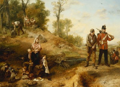 Arbeide og skulke - "England forventer at hver mann vil gjøre sin plikt", 1864 av Marcus Stone