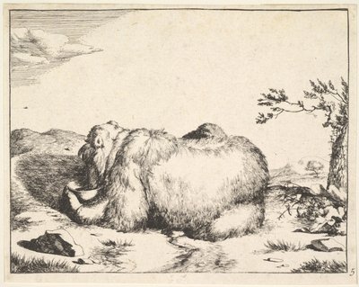 fra The Set of The Bears, ca. 1664. av Marcus de Bye