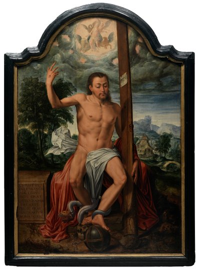 Triumphant Christ (olje på panel) av Marcus the Elder Gheeraerts
