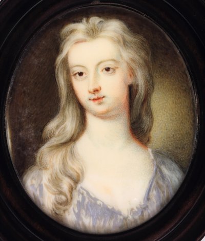 Lady Catherine (Katherine) Hyde, hertuginne av Queensberry (emalje) av Margaret 1740 c.1815 Smith