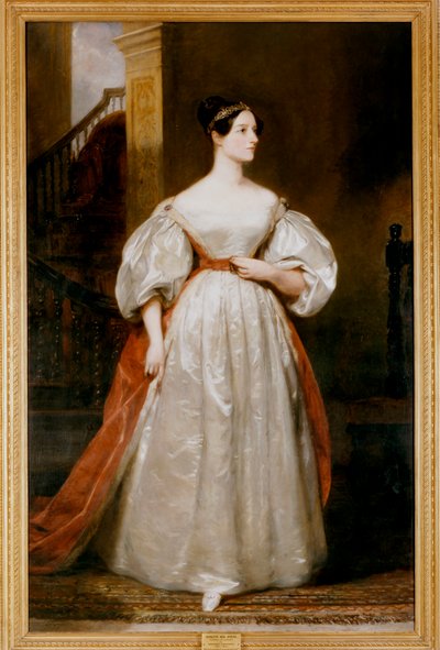 Grevinne Augusta Ada Lovelace 1815-1852, engelsk matematiker og forfatter av Margaret Carpenter