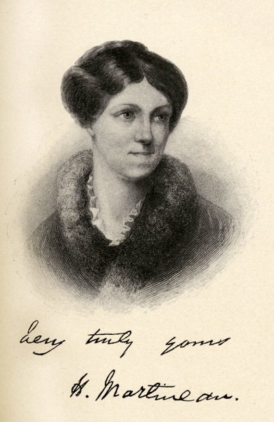 Harriet Martineau (1802-1876) illustrasjon fra 