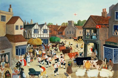 Mayfair storfemarked fra 1700-tallet av Margaret Loxton
