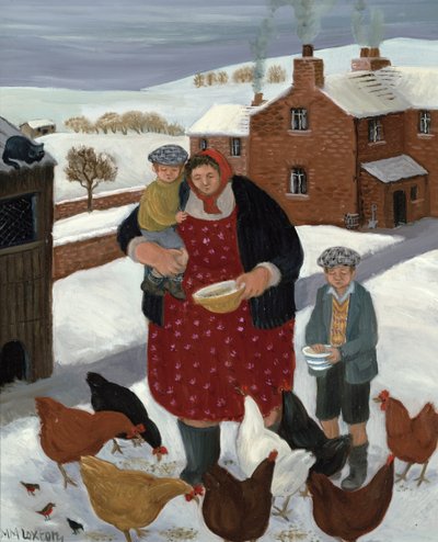Bakgård om vinteren av Margaret Loxton