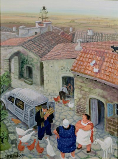 Le Boulanger (olje på lerret) av Margaret Loxton