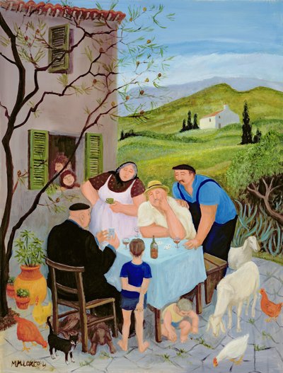søndag (olje på lerret) av Margaret Loxton