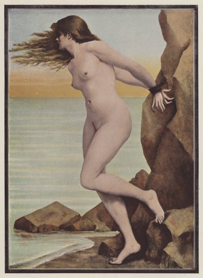 Andromeda (farge litho) av Marguerite Arosa