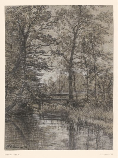 Dam i skogen av Maria Bilders van Bosse (signed by artist)