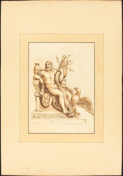 Jupiter av Maria Catharina Prestel after Giulio Romano