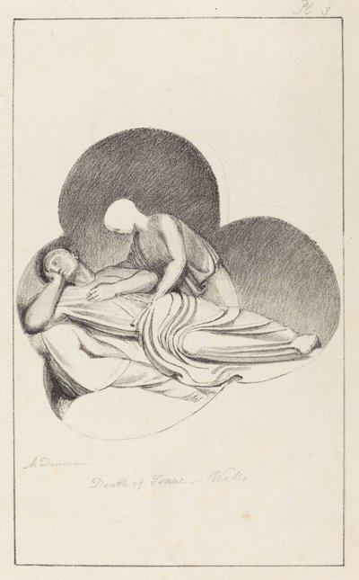 Isaacs død, fra Wells Cathedral av Maria Denman after John Flaxman