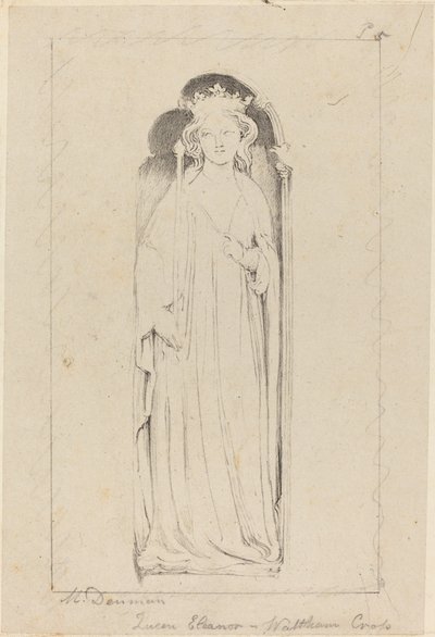 Queen Eleanor, fra Waltham Cross av Maria Denman after John Flaxman
