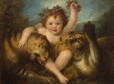 Portrett av Hon. George Lamb, som spedbarnet Bacchus (olje på lerret) av Maria Hadfield Cosway