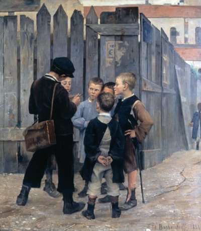 'Møtet', 1884 av Maria Konstantinowka Bashkirtseff