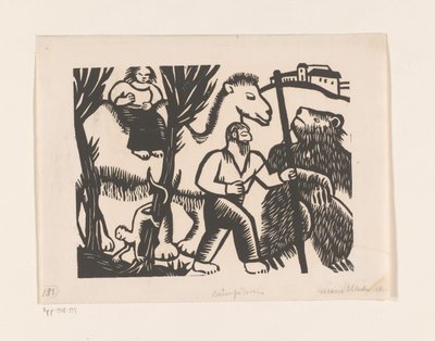 Bärenführer (original tittel på objekt) av Maria Uhden (signed by artist)