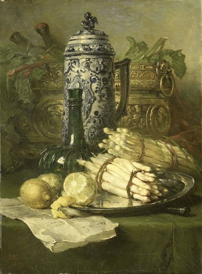 Stilleben med steintøyskrukke av Maria Vos