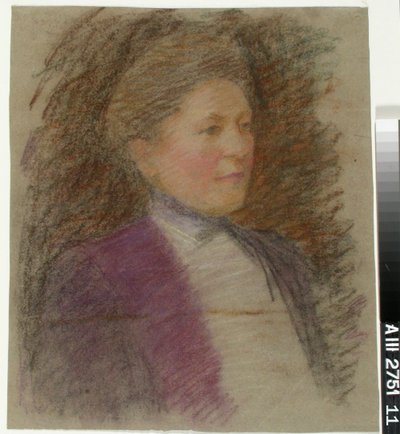 Portrett av frøken Anna Wiik, studie av Maria Wiik