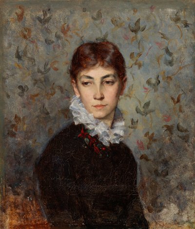 Portrett av kunstnerens søster, frøken Hilda Wiik av Maria Wiik