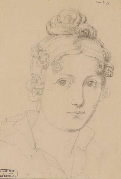 Selvportrett, ca. 1830. av Maria del Rosario Weiss Zorrilla
