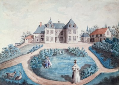 Skildring av Le Lys dans la Vallee av Honore de Balzac (1799-1850) (wc på papir) av Maria du Fresnay