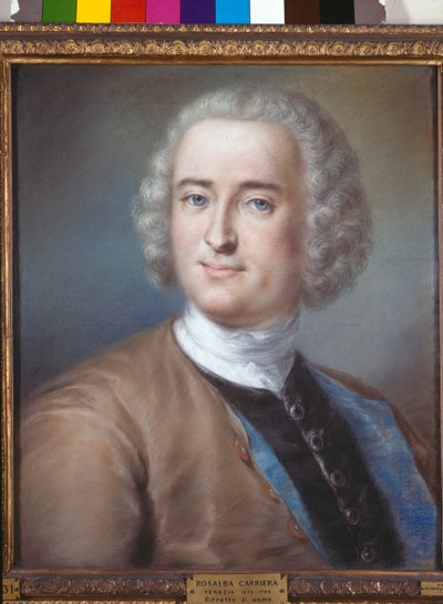 Portrett av en gentleman, ca. 1737 (pastell på papir) av Marianna Carlevaris
