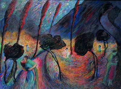 Whirl of Love, ca. 1917. av Marianne von Werefkin
