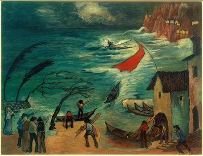 Fiskere i stormen av Marianne von Werefkin