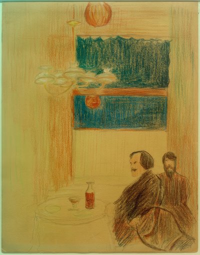 To menn på puben av Marianne von Werefkin