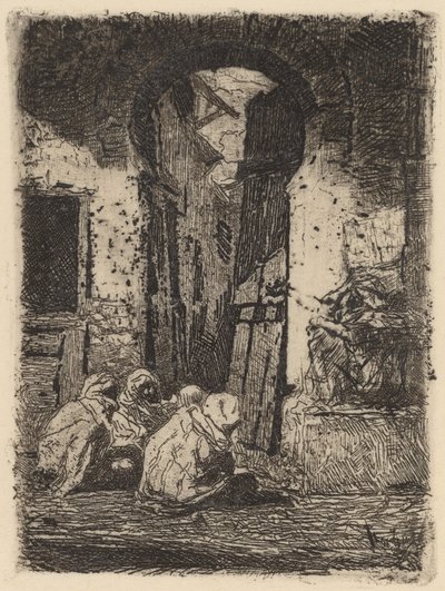 Tanger (sittende arabere) av Marià Fortuny