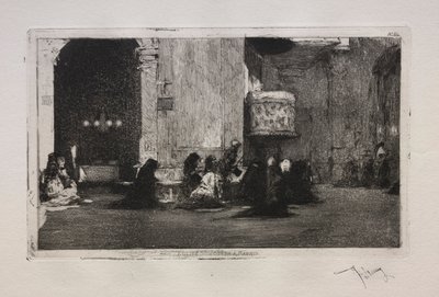 St. Joseph-kirken i Madrid. av Mariano José María Bernardo Fortuny y Carbó