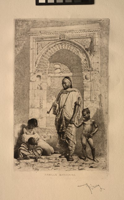 Marokkansk familie, 1862. av Mariano José María Bernardo Fortuny y Carbó