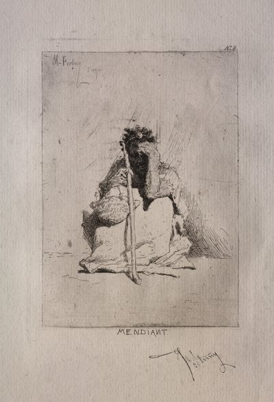 Hukende tigger. av Mariano Fortuny y Carbó