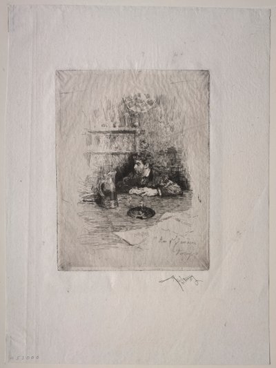 Portrett av Zamacois. av Mariano José María Bernardo Fortuny y Carbó