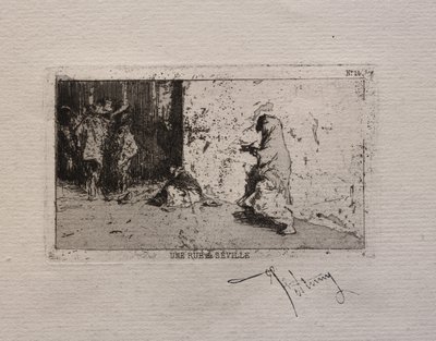 En gate i Sevilla. av Mariano Fortuny y Carbó