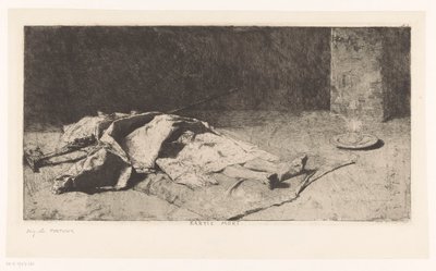 Død kropp av en kabyler Kabyle mort (tittel på objekt) av Mariano José María Bernardo Fortuny y Carbó