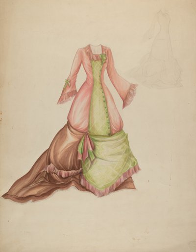 Kjole, c. 1942. av Marie Alain