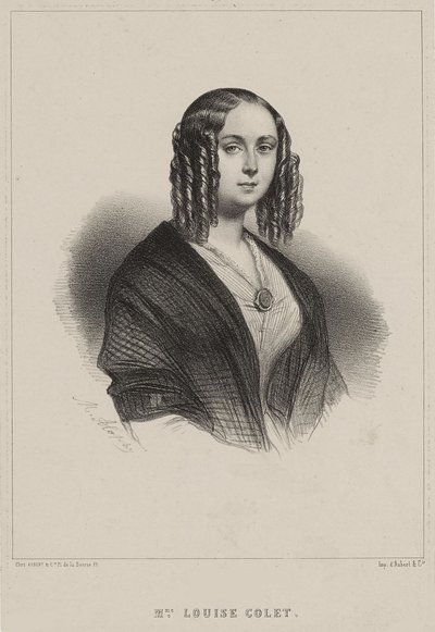 Louise Colet, 1843. av Marie Alexandre Menut Alophe