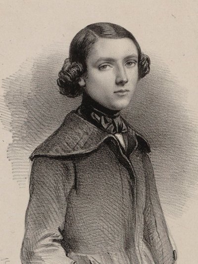 Portrett av organisten og komponisten Louis James Alfred Lefébure-Wely 1817-1869, 1840. av Marie Alexandre Menut Alophe