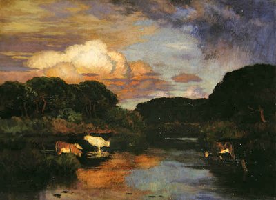 Forden, ca. 1910 (olje på lerret) av Marie Auguste Emile Rene Menard