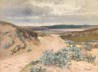 Sanddynelandskap i Bretagne av Marie Egner