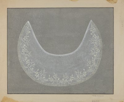 Brodert krage, ca. 1936. av Marie Famularo