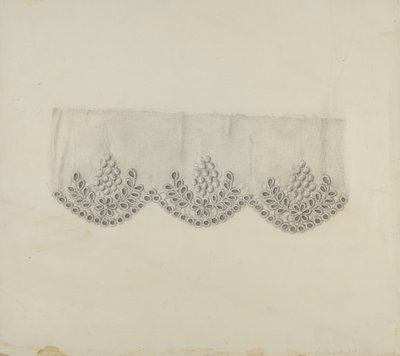 Brodert kant, ca. 1938. av Marie Famularo