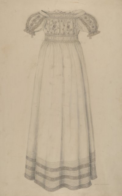 Spedbarnskjole, ca. 1938. av Marie Famularo