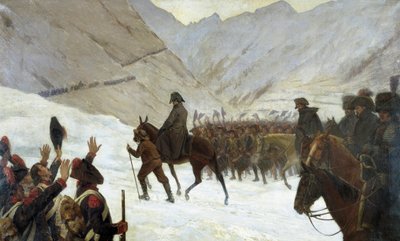 Passasjen til Grand-Saint-Bernard, 20. mai av Marie Felix Edmond de Boislecomte