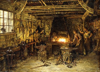Glassmakere, av Marie Francois Firmin Girard