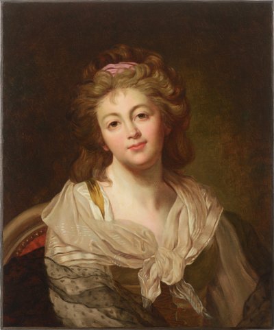 Selvportrett, andre halvdel av 1700-tallet.. av Marie Genevieve Bouliard