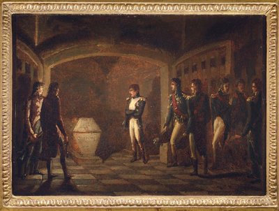 Napoleon før graven til Fredrik den store, av Ponce-Camus, Marie Nicola av Marie Nicolas Ponce Camus