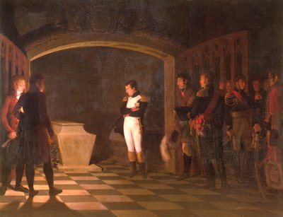Napoleon mediterer foran graven til Fredrik II av Preussen, Potsdam, 25. oktober 1806 av Marie Nicolas Ponce Camus